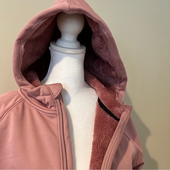 Spyder Jacket Pink Full-zip hooded spfgm215-662 M MED Fur Lined NWT $169 woman’s - Picture 7 of 12